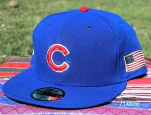 2016 2017 MLB 9-11 Chicago Cubs Fitted HatNew Era 59FIFTY On Field - Picture 1 of 7