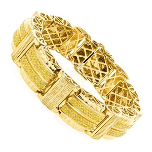 3.00 Ctw Round Cut Lab-Created Yellow Diamond Bracelet 925 Sterling Silver - Picture 1 of 7