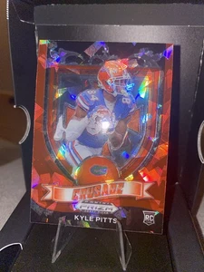 2021 Panini Prizm Draft Picks - Crusade Red Ice Prizm #167 Kyle Pitts (RC) - Bild 1 von 2