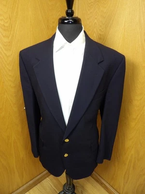 Mens Blazer Sport coat Jacket 42s John Alexander Navy Blue 100% Wool  SP#5 - Image 1 of 4