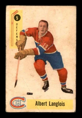 1958 Parkhurst #5 Albert Langlois   G/VG X3565714 - Image 1 of 3