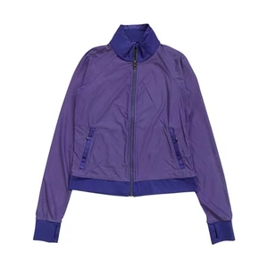 Lululemon Sweaty Or Not Jacket Size 6 Womens Purple Sweatshirt Gym Yoga Full Zip - Picture 1 of 4