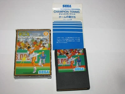 Champion Tennis 2nd ver Sega SG-1000 SMS Japan import small box manual US Seller - Image 1 of 4