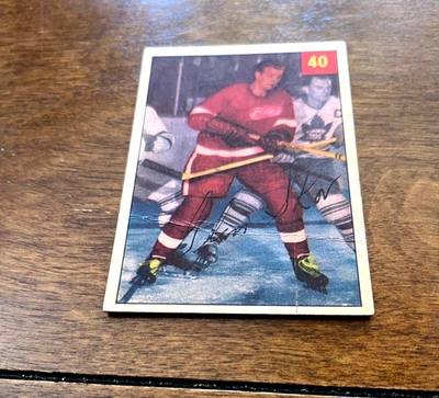 1954 - 55 Parkhurst #40 Glen Skov Detroit Red Wings LUCKY PREMIUM - Image 1 of 2