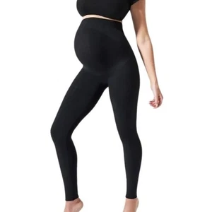 Blanqi Women Maternity Leggings Sz M Black Compression Over The Belly Support - Bild 1 von 4