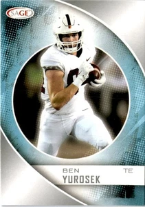 Tarjeta de novato de fútbol americano universitario Ben Yurosek Sage - Imagen 1 de 1