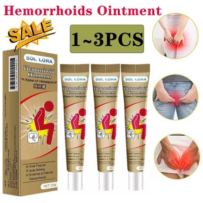Sol Lora Hemorrhoid Cream: Fast Relief Hemorrhoid Ointment Relief Piles Pain - Image 1 of 4