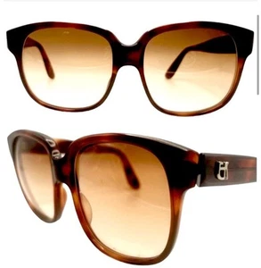 Emmanuelle Khanh 1980’s Vintage Sunglasses, Tort, Model 8780, Made in France - Picture 1 of 6