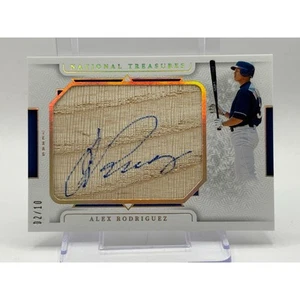 2024 National Treasures Alex Rodriguez Legendary Jumbo Lumber Gold Auto 2/10 SP - Bild 1 von 2