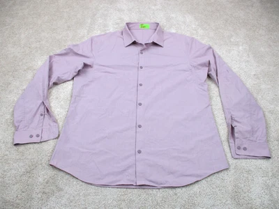 Camisa Lululemon Commission Manga Larga Para Hombre XL Rosa Algodón Informal Abotonada Foto 1 de 4