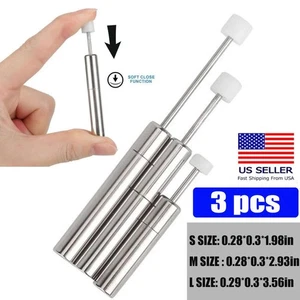 Pistón amortiguador 3 piezas para bote de basura cierre suave para cocina y más usos repuesto - Imagen 1 de 14