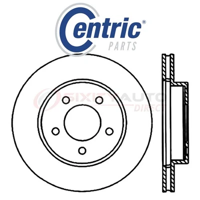 Centric Disc Brake Rotor for 1993-1997 Dodge Intrepid 3.3L 3.5L V6 - Kit Set mi Foto 1 de 4