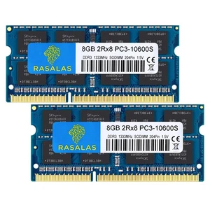 Rasalas 16GB kit (2x8GB) DDR3 1333MHz SODIMM PC3-10600 CL9 204-Pin Non-ECC Un... - Picture 1 of 7
