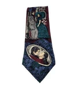 Vintage 1992 Gone With The Wind Necktie American Film Classics Silk Tie 58"  - Picture 1 of 6