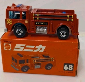 (Japan Box) #68 Hot Wheels Mattel Minica - Fire Eater BW - Picture 1 of 6