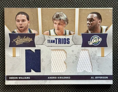 2010-11 Absolute Memorabilia Deron Williams Al Jefferson Andrei Kirilenko 10/100 - Image 1 of 2