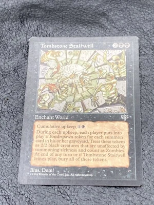 B6 Mtg Tombstone Stairwell LP/NM Mirage Reserved List Rare Black Magic Card - Image 1 of 4
