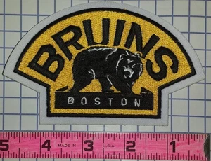 BOSTON BRUINS NHL HOCKEY 4 INCH BEAR EMBLEM SHOULDER PATCH - Picture 1 of 1