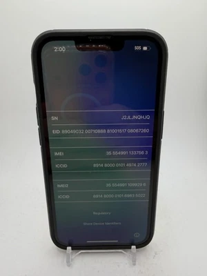 Apple iPhone 14 - Black - 128GB - as-is for salvage/parts/disassembly - Image 1 of 4