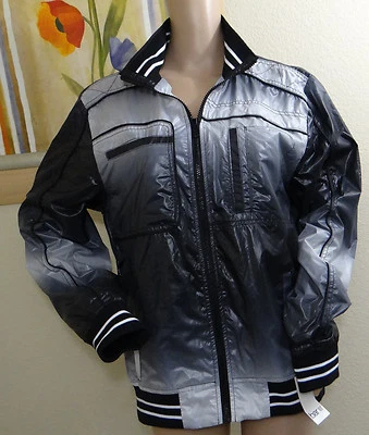 NWT genuine BAR III  black/gray checks Windbreaker light coat/jacket, size M - Image 1 of 4