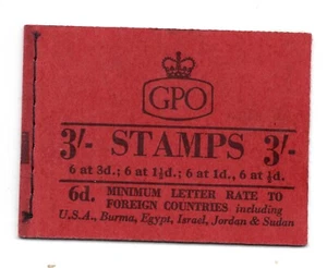 M13g. August 1959. 3s booklet with graphite lines. Fine and complete! Scarce! - Picture 1 of 1