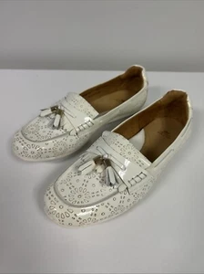 Zapatos sin cordones Peter Millar para mujer 8,5 charol blanco floral - Imagen 1 de 17