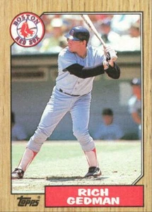 1987 Topps Baseball Rich Gedman Boston Red Sox #740 - Picture 1 of 2