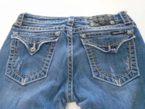 MISS ME Damen Denim Bling Stretchable Low Rise BOOTCUT Jeans Gr. 29 - Bild 1 von 10
