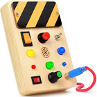 Polkrane Busy Board With Led Light, Sensory Toys For Toddlers 1-3,...