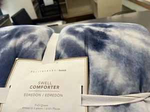 Pottery Barn Teen Swell full queen comforter blue multi New w tags - Picture 1 of 1