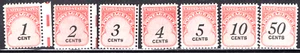 1959 USA POSTAGE DUE 7 STAMPS COLLECTION MLH OG VF - Picture 1 of 2
