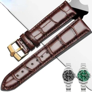 Correa de reloj de cuero de 20 mm 21 mm para Rolex Yacht Master Daytona correa de repuesto - Imagen 1 de 31