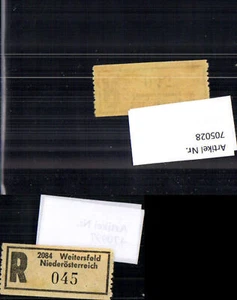 705028 Einschreibezettel Rekozettel R-Zettel Weitersfeld Niederösterreich - Bild 1 von 1