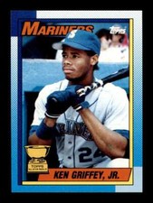 1990 Topps Ken Griffey Jr. #336 All Star Rookie Bloody Scar Mariners NM