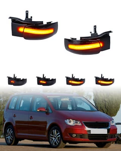2 pezzi frecce specchietto retrovisore a LED nere per VW Touran 2003-2010 - Foto 1 di 7