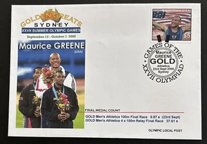 Australia FDC 2000 XXVII Summer Olympic Games Maurice Greene - Picture 1 of 4