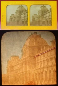 PHOTO STEREO polyramique vers 1870 /  LE LOUVRES PARIS - Imagen 1 de 1