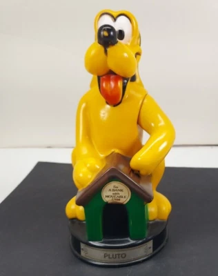 Vintage Disney Pluto Plastic Dog House Coin Bank Movable Arm Animal Toys Plus - Image 1 of 4