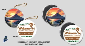 PARQUE NACIONAL DE LOS VOLCANES DE HAWAI Ornamento Imanes Coleccionables Vacaciones NPS Regalo 2 - Imagen 1 de 1