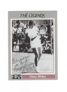 Signed Autographed NANCY RICHEY 1991 NetPro Legends Tennis Card #37 w/COA - Picture 1 of 1