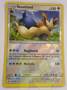 Stoutland ® Sole e Luna 105/149 ® Reverse Holo Foil ® Pokemon ® Italiano ® EX - Foto 1 di 2
