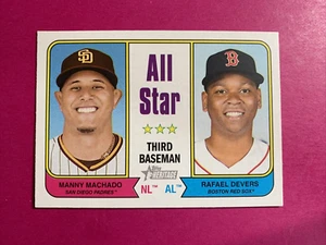 ๐ถ 2023 TOPPS HERITAGE #334 ALL STARS - MANNY MACHADO / RAFAEL DEVERS - Picture 1 of 2