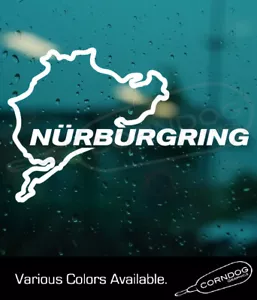 Nurburgring VINYL STICKER DECAL HONDA TOYOTA MAZDA BMW BENZ AMG RACE GERMANY - Foto 1 di 3