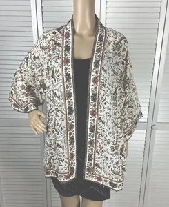 Max Studio Women Cover Top Flower Print Size Small - Picture 1 of 6