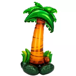 Hawaiian Luau Party Supplies Palm Tree AirLoonz Giant Foil Air Fill Balloon. - Picture 1 of 1