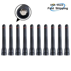 10x FA-SC73US UHF Antenna Compatible with IC-F21 F24 F25 F26 F43 F44 Radio - Zdjęcie 1 z 6