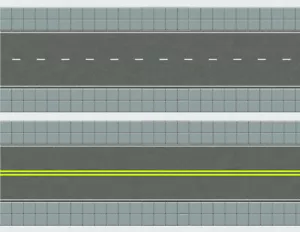 Hojas de paisajes de trenes modelo de carretera y calle a escala N 5 sin costuras 8,5x11 - Imagen 1 de 3
