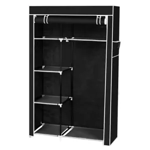 Kleiderschrank Tragbar Stoffschrank Stoffkleiderschrank mit Kleiderstange - Bild 1 von 10