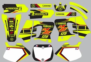 Resaltador Vibrant YAMAHA GRAPHICS YZ 125 YZ125 1993 1994 1995 - Imagen 1 de 1
