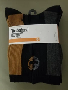 Neu Timberland 6 Paar Performance gepolsterte Crew-Socken für Herren. - Bild 1 von 4